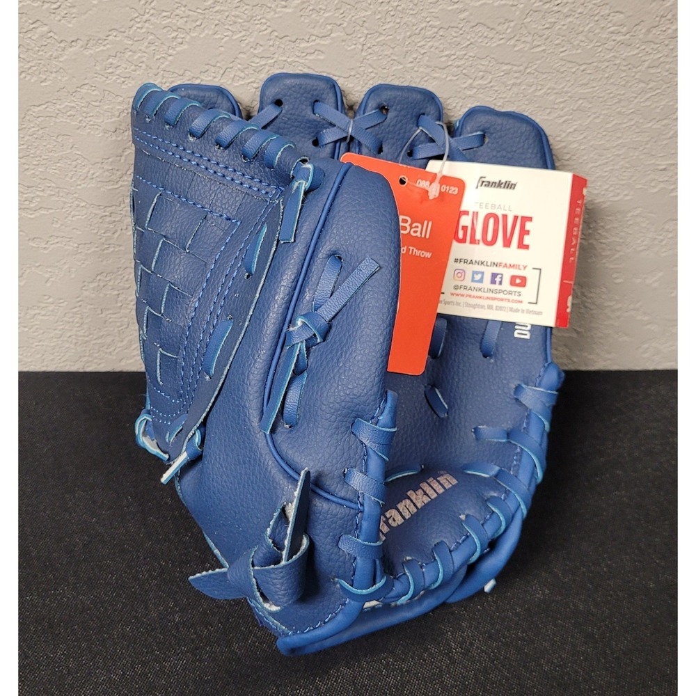 Franklin Sports 9" Teeball Glove Right Hand Throw Blue Ready To Play